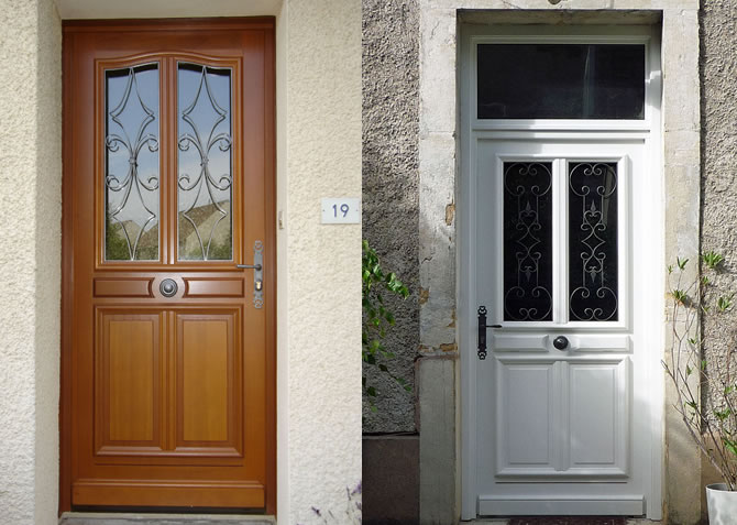 porte d'entrée bois