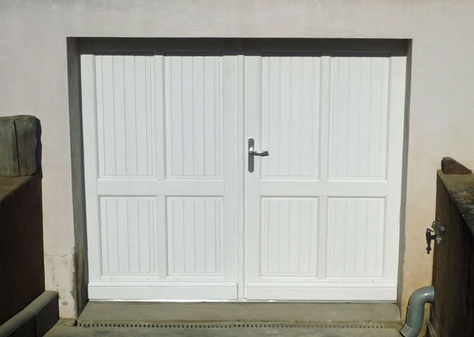 porte de garage bois 2 vantaux